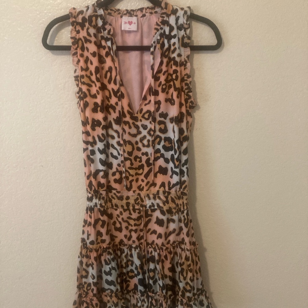 Buddy Love Pink and Black Animal Print Dress